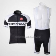 2011 Fahrradbekleidung Castelli Shwarz Trikot Kurzarm und Tragerhose