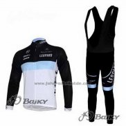 2012 Fahrradbekleidung Leopard Trek Shwarz und Wei Trikot Kurzarm und Tragerhose