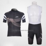 2012 Fahrradbekleidung Shimano Shwarz und Orange Trikot Kurzarm und Tragerhose