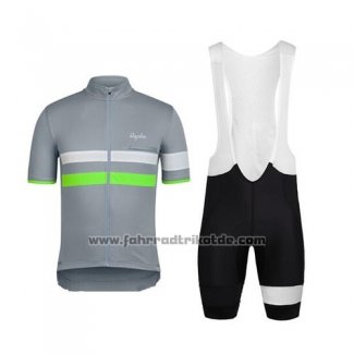 2015 Fahrradbekleidung Rapha Grau und Grun Trikot Kurzarm und Tragerhose