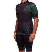 2017 Fahrradbekleidung Maap Shwarz Trikot Kurzarm und Tragerhose