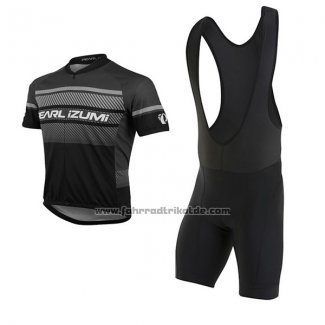 2017 Fahrradbekleidung Pearl Izumi Grau und Shwarz Trikot Kurzarm und Tragerhose