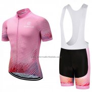 2018 Fahrradbekleidung Sobycle Rosa Trikot Kurzarm und Tragerhose