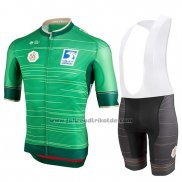 2019 Fahrradbekleidung Castelli Uae Tour Grun Trikot Kurzarm und Tragerhose