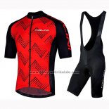 2019 Fahrradbekleidung Nalini Podio 2.0 Shwarz Rot Trikot Kurzarm und Tragerhose