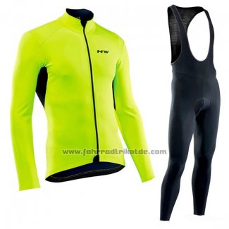 2019 Fahrradbekleidung Northwave Grun Trikot Langarm und Tragerhose