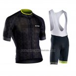 2019 Fahrradbekleidung Northwave Shwarz Trikot Kurzarm und Tragerhose