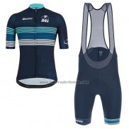 2019 Fahrradbekleidung Tour Down Under Blau Trikot Kurzarm und Tragerhose