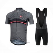 2021 Fahrradbekleidung Pearl Izumi Tief Grau Trikot Kurzarm und Tragerhose