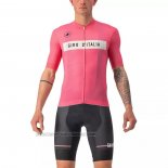 2022 Fahrradbekleidung Giro d'Italia Licht Rosa Trikot Kurzarm und Tragerhose