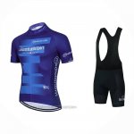 2023 Fahrradbekleidung Giro d'Italia Blau Trikot Kurzarm Und Tragerhose