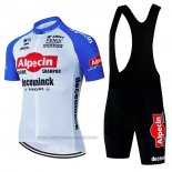 2024 Fahrradbekleidung Alpecin Deceuninck Wei Shwarz Trikot Kurzarm Und Tragerhose