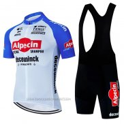 2024 Fahrradbekleidung Alpecin Deceuninck Wei Shwarz Trikot Kurzarm Und Tragerhose