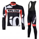 2010 Fahrradbekleidung Pearl Izumi Shwarz und Wei Trikot Langarm und Tragerhose