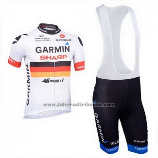 2013 Fahrradbekleidung Garmin Sharp Champion Deutschland Trikot Kurzarm und Tragerhose