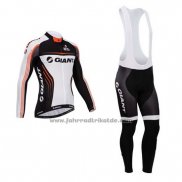 2014 Fahrradbekleidung Giant Wei und Shwarz Trikot Langarm und Tragerhose