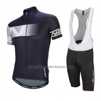 2016 Fahrradbekleidung Nalini Dunkel Blau Trikot Kurzarm und Tragerhose