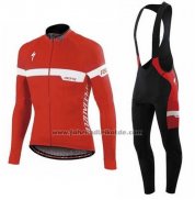 2016 Fahrradbekleidung Specialized Ml Rot und Wei Trikot Langarm und Tragerhose