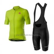 2020 Fahrradbekleidung Castelli Grun Trikot Kurzarm und Tragerhose