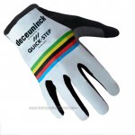 2021 Deceuninck Quick Step Langfingerhandschuhe Radfahren Wei