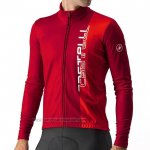 2023 Fahrradbekleidung Castelli Rot Trikot Langarm Und Tragerhose