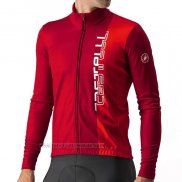2023 Fahrradbekleidung Castelli Rot Trikot Langarm Und Tragerhose