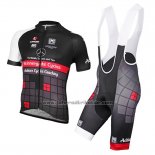 2015 Fahrradbekleidung Achieve Shwarz Trikot Kurzarm und Tragerhose