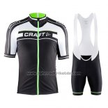 2016 Fahrradbekleidung Craft Grun und Shwarz Trikot Kurzarm und Tragerhose