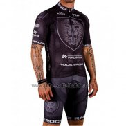 2016 Fahrradbekleidung Rock Racing Wei und Braun Trikot Kurzarm und Tragerhose