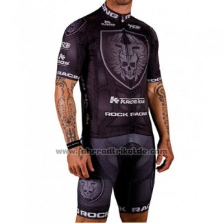 2016 Fahrradbekleidung Rock Racing Wei und Braun Trikot Kurzarm und Tragerhose