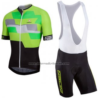 2017 Fahrradbekleidung Nalini Cervino Grun und Shwarz Trikot Kurzarm und Tragerhose