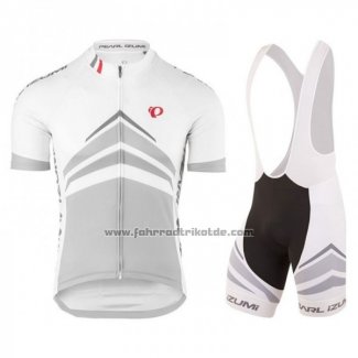 2018 Fahrradbekleidung Pearl Izumi Wei Grau Trikot Kurzarm und Tragerhose