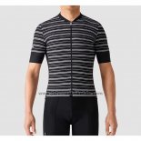 2019 Fahrradbekleidung La Passione Stripe Shwarz Trikot Kurzarm und Tragerhose