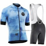 2019 Fahrradbekleidung Northwave Blau Trikot Kurzarm und Tragerhose