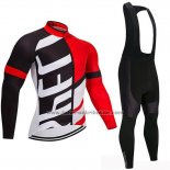 2019 Fahrradbekleidung Specialized Shwarz Rot Trikot Langarm und Tragerhose