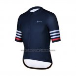 2019 Fahrradbekleidung Spexcel Dunkel Blau Trikot Kurzarm und Tragerhose