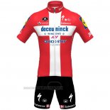 2021 Fahrradbekleidung Deceuninck Quick Step Champion Danemark Trikot Kurzarm und Tragerhose