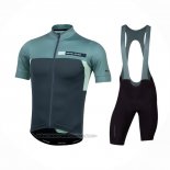 2021 Fahrradbekleidung Pearl Izumi Dunkel Grun Trikot Kurzarm und Tragerhose