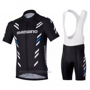 2021 Fahrradbekleidung Shimano Shwarz Trikot Kurzarm und Tragerhose