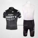 2010 Fahrradbekleidung Johnnys Shwarz Trikot Kurzarm und Tragerhose