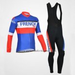 2014 Fahrradbekleidung Monton Champion Francese Trikot Langarm und Tragerhose