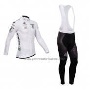 2014 Fahrradbekleidung Tour de France Wei Trikot Langarm und Tragerhose