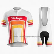 2016 Fahrradbekleidung Trek Bontrager Rot und Wei Trikot Kurzarm und Tragerhose