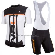 2017 Fahrradbekleidung Nalini Speed Shwarz und Wei Trikot Kurzarm und Tragerhose