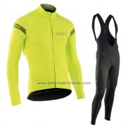 2017 Fahrradbekleidung Northwave Ml Gelb Trikot Langarm und Tragerhose