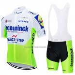 2020 Fahrradbekleidung Deceuninck Quick Step Wei Grun Trikot Kurzarm und Tragerhose