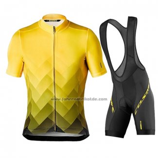 2020 Fahrradbekleidung Mavic Gelb Shwarz Trikot Kurzarm und Tragerhose