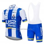 2020 Fahrradbekleidung W52-fc Porto Wei Blau Trikot Kurzarm und Tragerhose