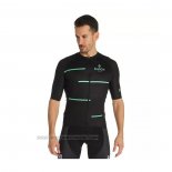 2021 Fahrradbekleidung Bianchi Shwarz Trikot Kurzarm und Tragerhose(2)