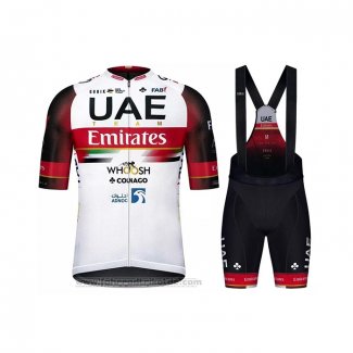 2021 Fahrradbekleidung UAE Shwarz Wei Rot Trikot Kurzarm und Tragerhose